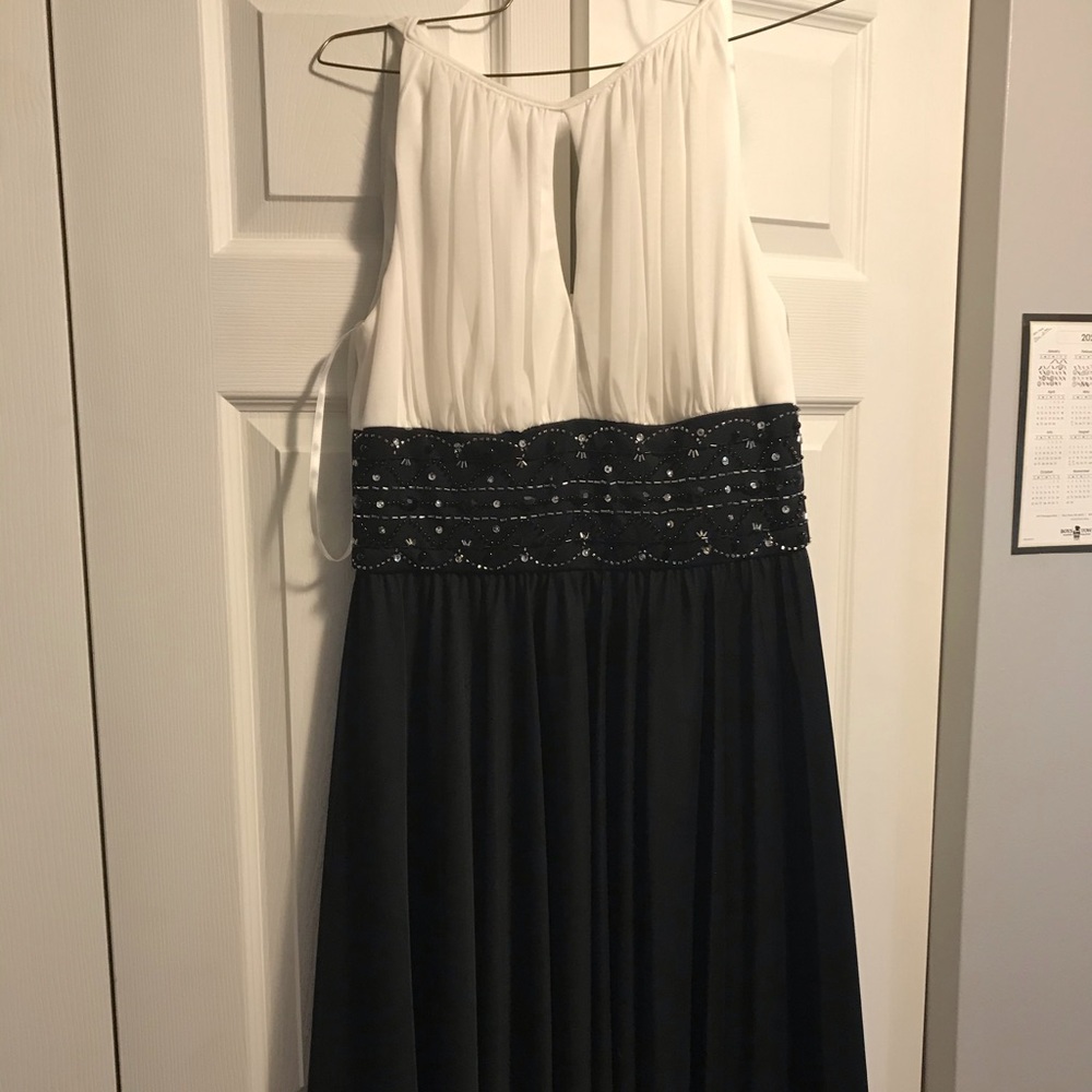 Short Black and White Dress